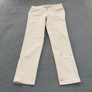 Lululemon ABC Pant Classic-Fit Mens 31 Cream Off-White Canvas 5-Pocket Chino